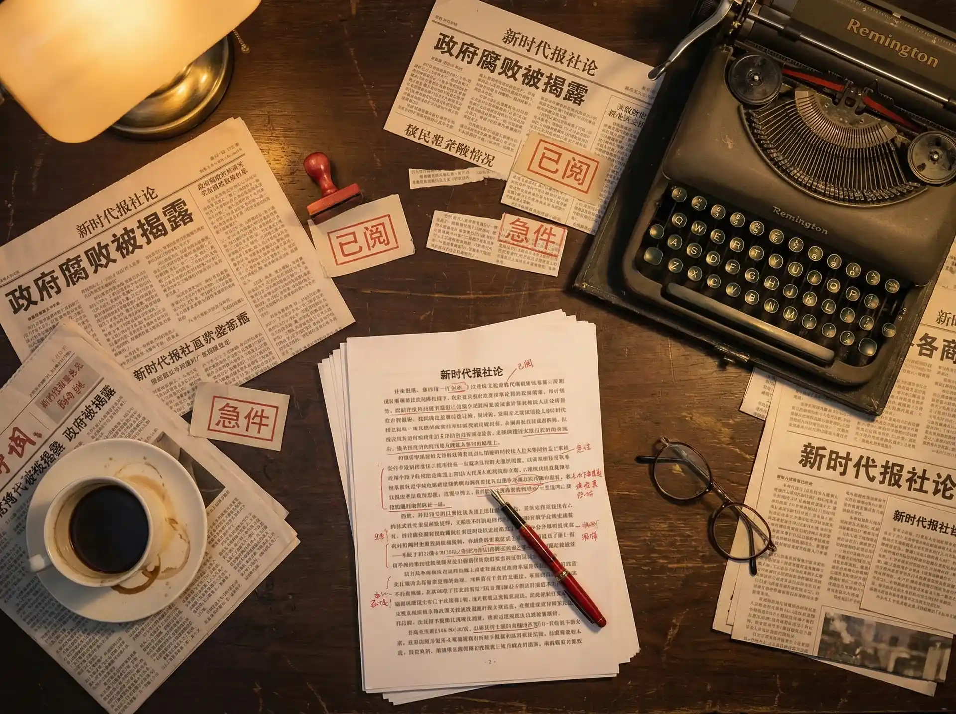 黑料正能量 - 报社编辑部工作场景